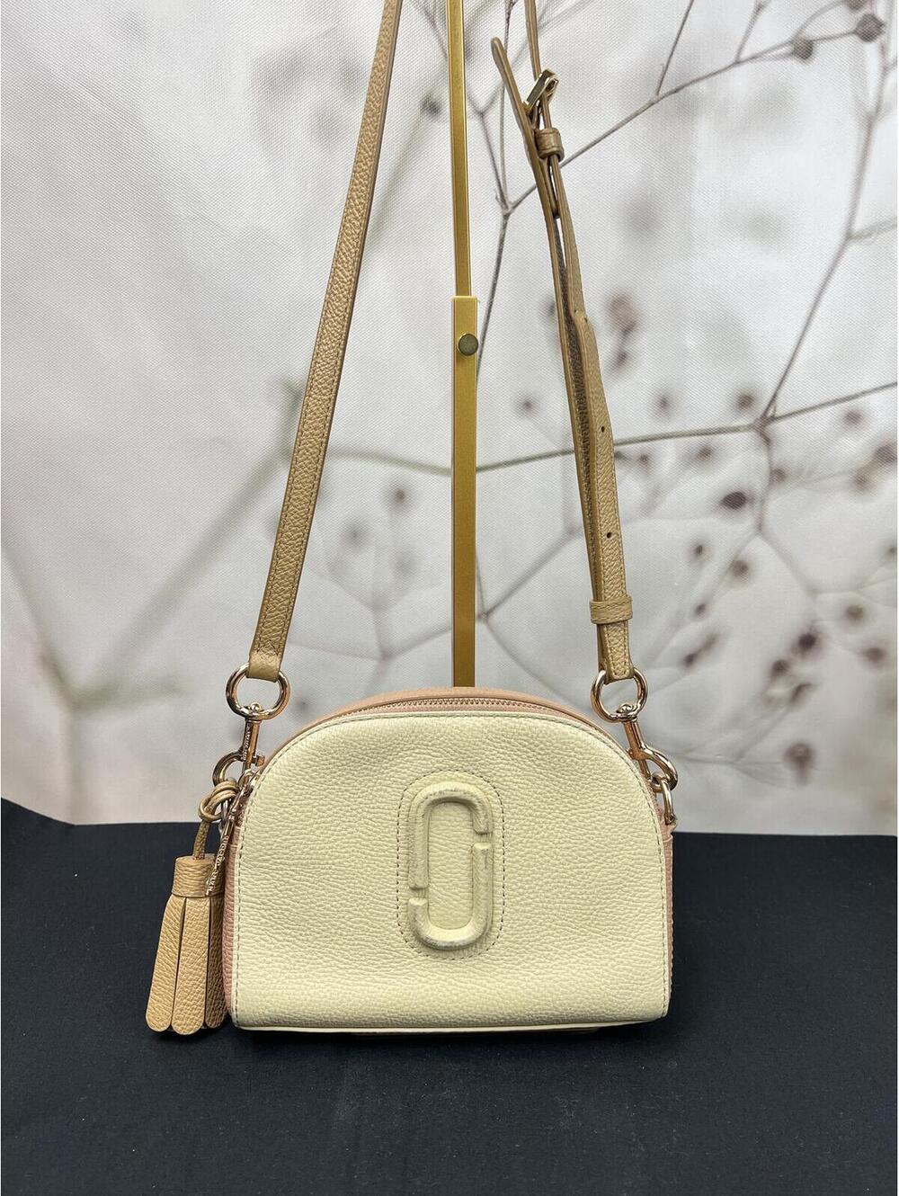 Marc Jacobs Cream and Tan-pink Pebbled Leather crossbody bag - Picture 3 of 9
